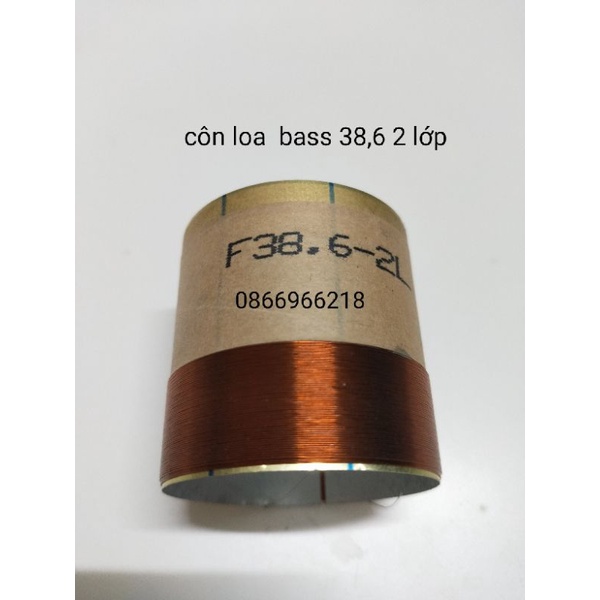 Coil loa côn loa bass 38,5 2 lớp .