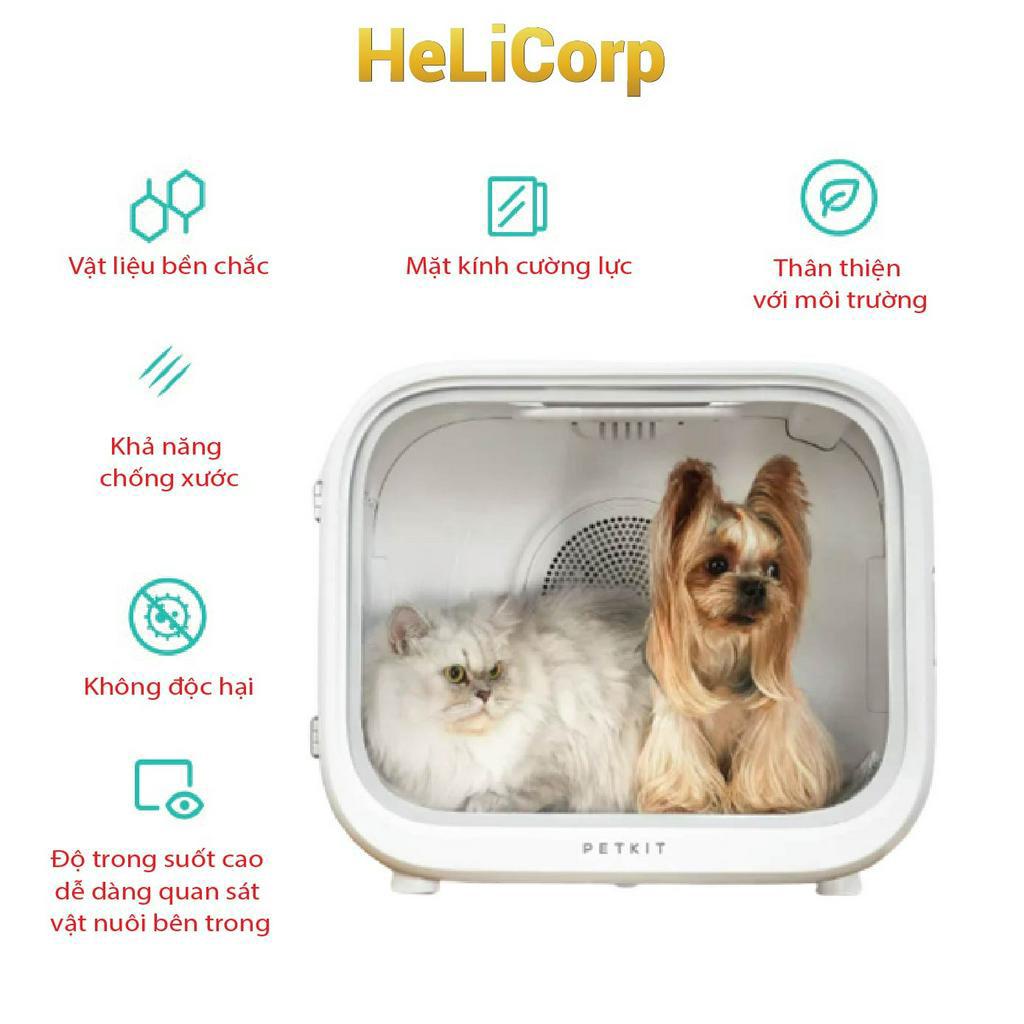 Máy Sấy Cho Chó Mèo, Lồng Sấy Lông Thú Cưng Petkit Air Salon Max Pro 2024