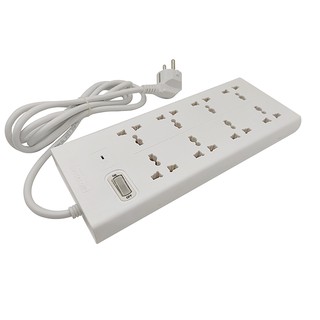 Ổ Cắm Điện 8 lỗ Tiếp Địa Chống Rò Điện Cao Cấp Calibra 8 Lỗ Cắm CSU-8K1A Bảo Hành 10 Năm