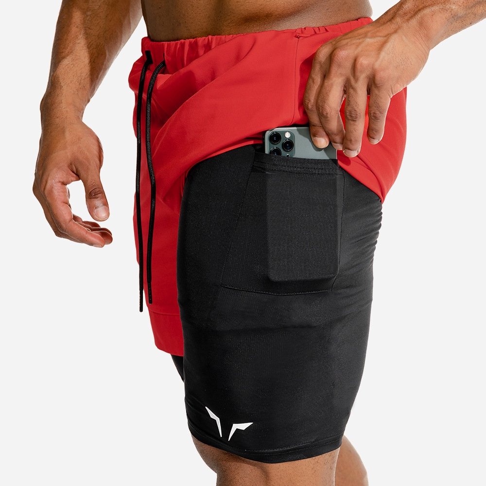 Quần Short Thể Thao 2 Trong 1 Thoáng Khí Gợi Cảm Cho Nam