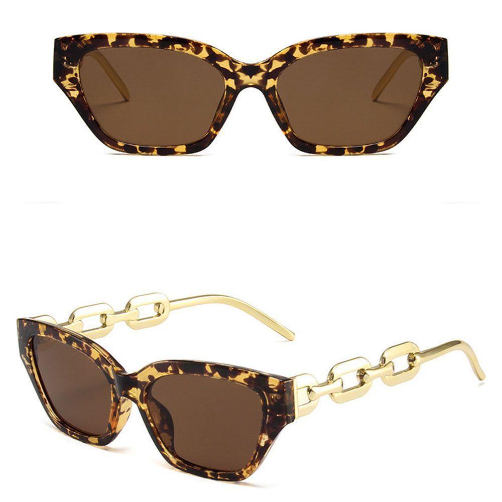 MOCHO Kính Mát Mắt Mèo Gọng Mắt Xích Đơn Giản Phong Cách Retro Hàn Quốc Cho Nam Và Nữ