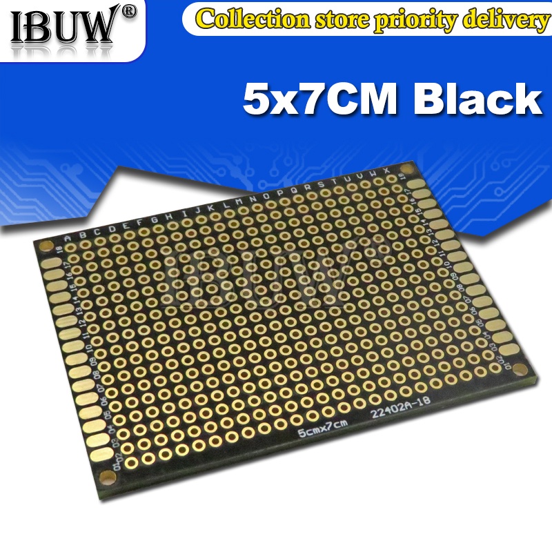 1 Bảng Mạch PCB 5x7cm 5*7Cm Hai Mặt Màu Trắng/Xanh Dương/Vàng/Đỏ/Xanh Lá diy