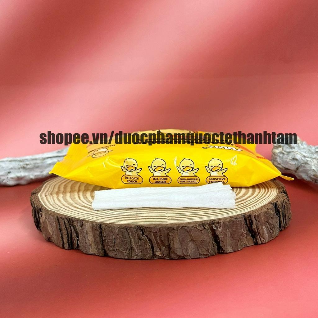 Khăn giấy ướt con vịt, con ong 80 tờ