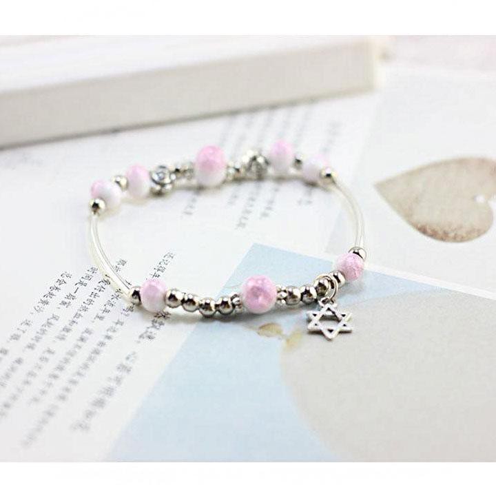 ( 3 màu ) Vòng tay gốm dễ thương NGÔI SAO MAY MẮN lắc tay phụ kiện thời trang quà tặng xinh xắn