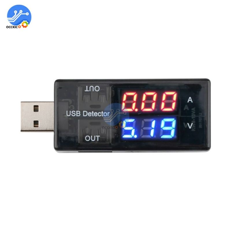 USB test kiêm USB hub 2 trong 1, kiểm tra điện áp, dòng điện củ sạc xịn sạc dởm