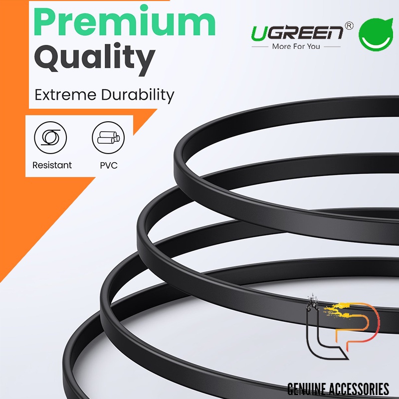 Cáp mạng CAT 6 UTP đúc sẵn 2 đầu dây dẹp Ugreen dài 0.5M - 1M - 2M - 3M - 5M