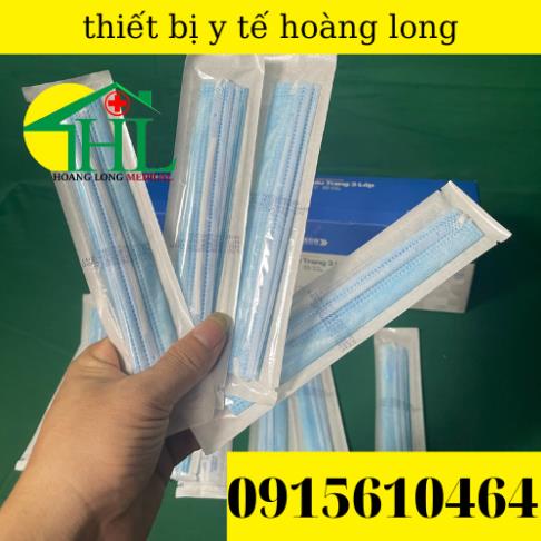 Khẩu Trang Y Tế Tiệt Trùng - Chính Hãng Danameco - 3 Lớp Kháng Bụi Hiệu Quả