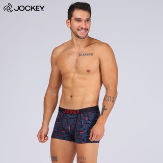 Quần Lót Nam Jockey Dáng Trunk Boxer Bản To Thun Modal Co Giãn Thoáng Mát Họa Tiết - JUMB0306