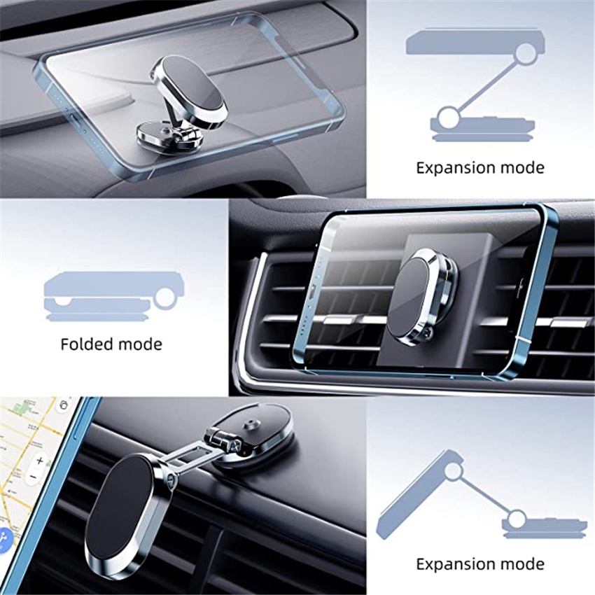 Giá Đỡ Điện Thoại / Thiết Bị Định Vị GPS Có Thể Xoay 360 Độ Gắn Xe Hơi