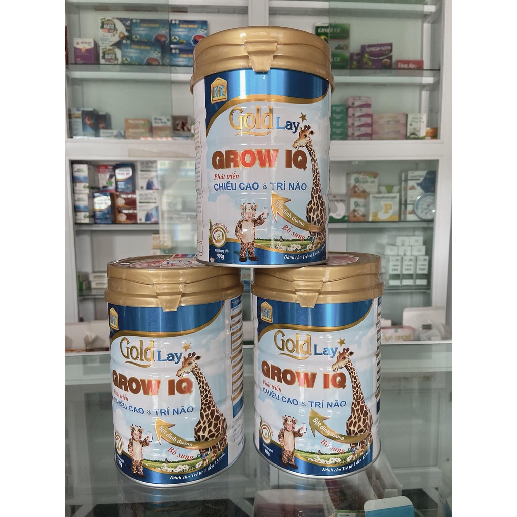 Sữa bột dinh dưỡng giúp trẻ phát triển trí não và chiều cao Goldlay 900g dành cho trẻ thấp còi cần tăng trưởng