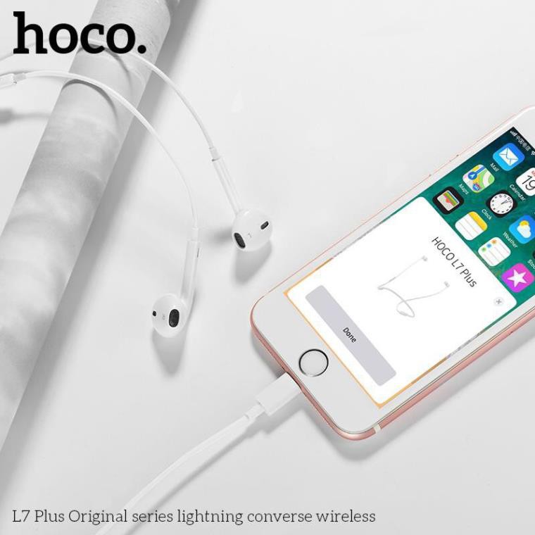 Tai nghe nhét tai Lingtning cho IPhone Hoco L7 - Hàng Chính Hãng