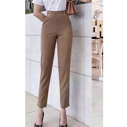 Quần tây nữ lưng cao baggy CHAT công sở mặc đi học đi chơi Q46