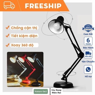 Đèn Học Kẹp Bàn bảo Vệ Mắt Thiết Kế Lò Xò Tùy Chỉnh Cao Thấp Linh Hoạt Tiết Kiệm Diện Tích