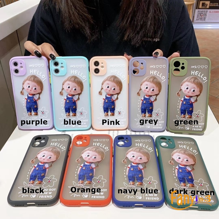 Iphone 8 7 6 6s Plus Ốp Lưng Điện Thoại Nhựa Mềm Hình Cô Gái Đáng Yêu | BigBuy360 - bigbuy360.vn