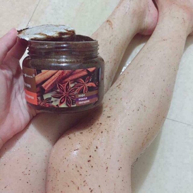 Tẩy da chết body Quế hồi và Café Nga GEL SCRUB COFFEE CINNAMON CLOVES