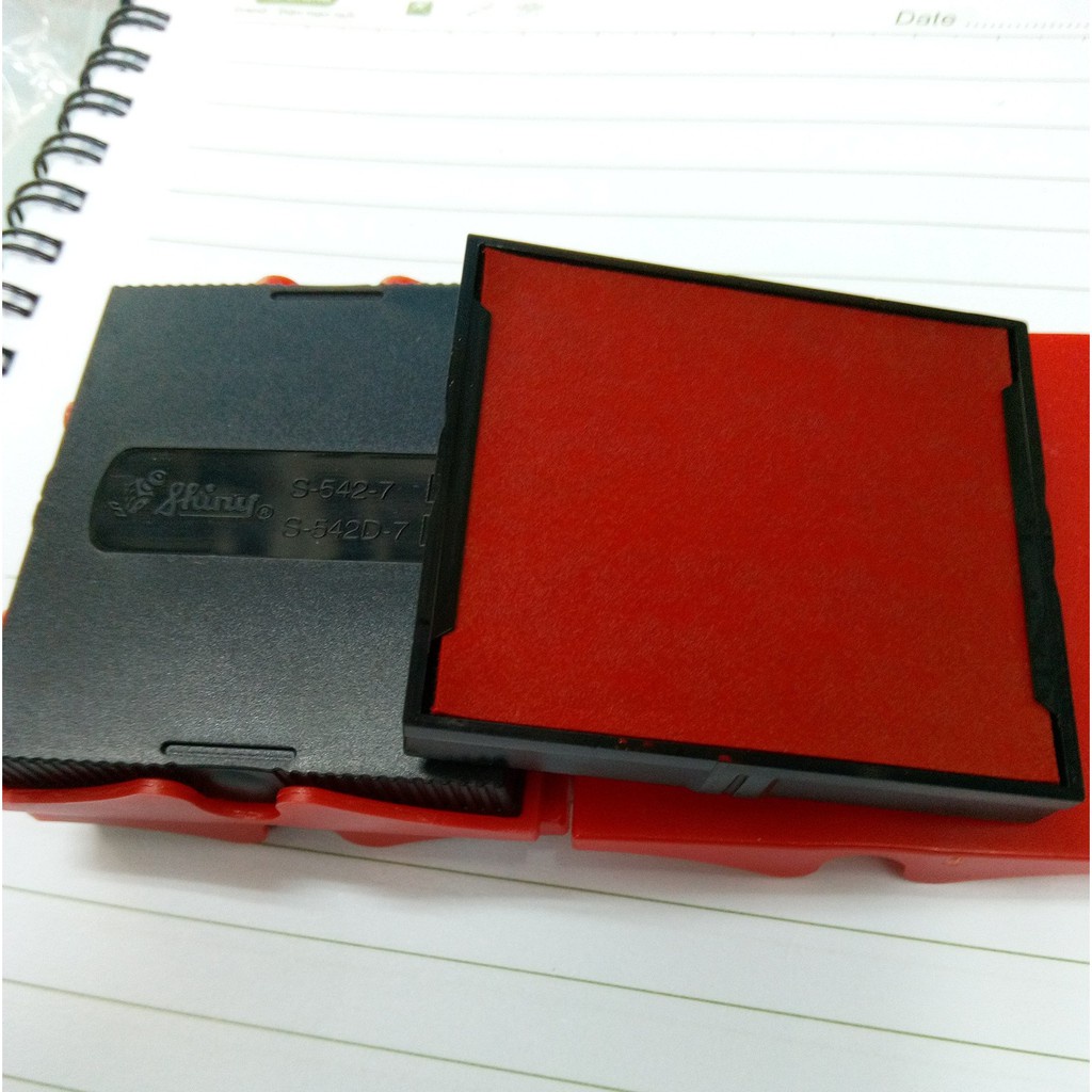 Tampon/ Khay mực dấu vuông Shiny S542-7, S538-7