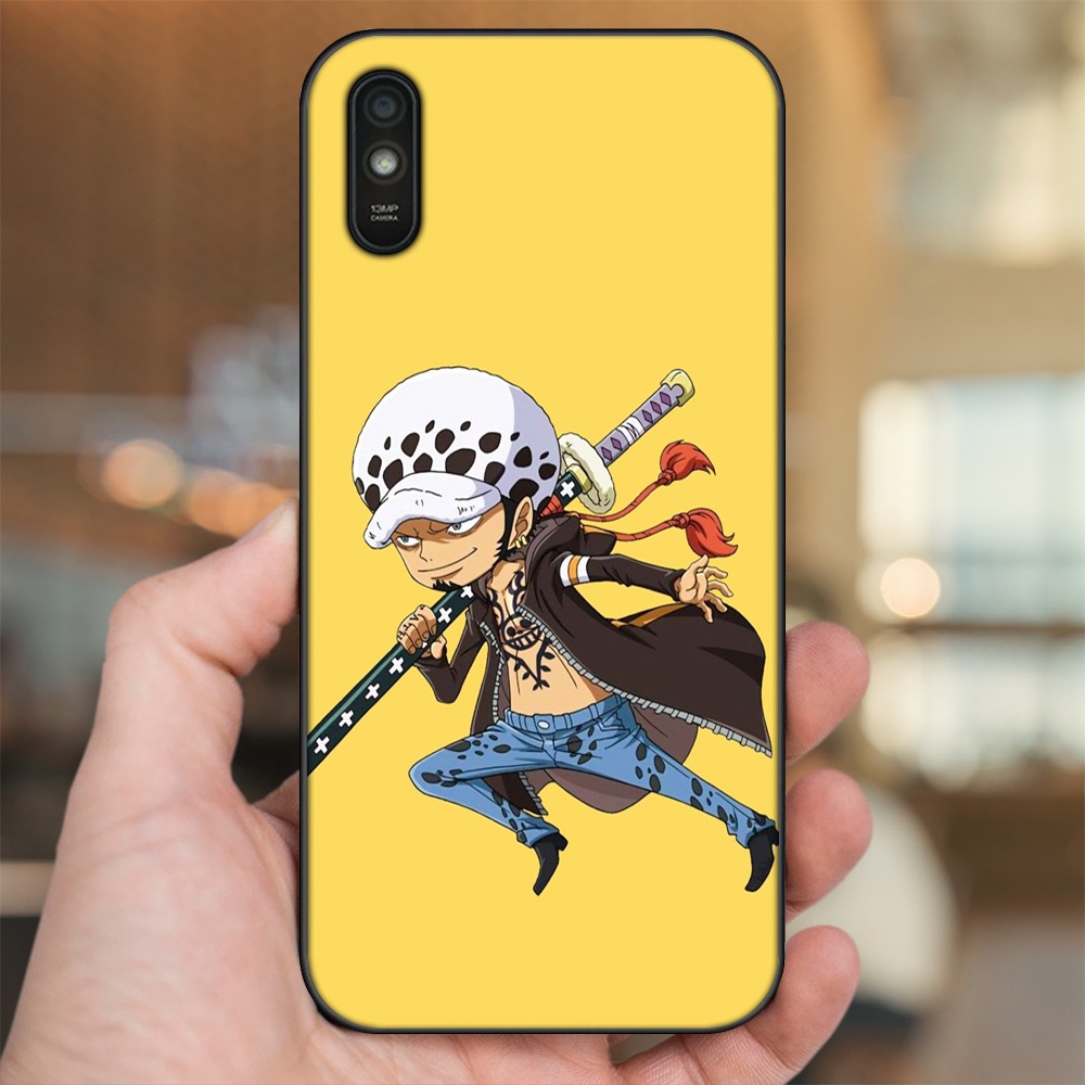 Ốp lưng Xiaomi Redmi 9A viền đen in hình Law One Piece