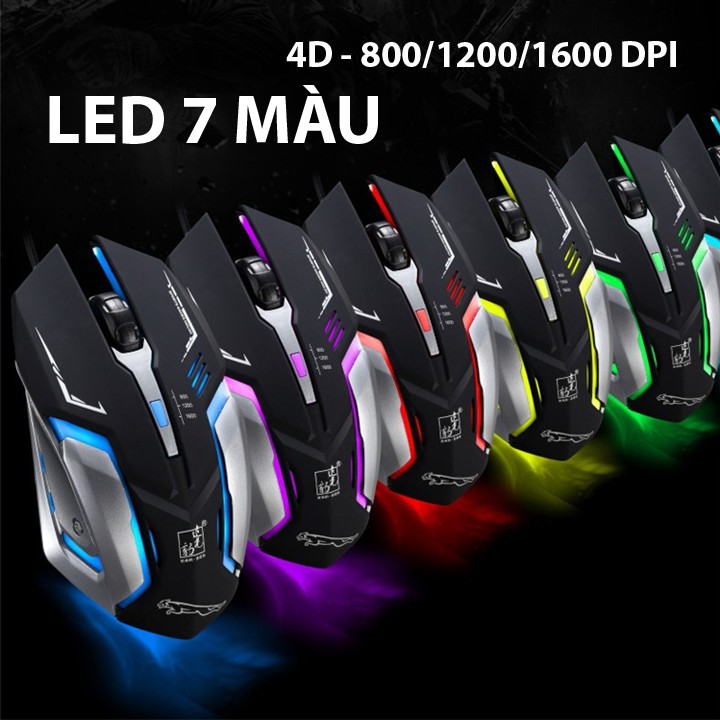 Chuột Chơi Game LED Có Dây - K1