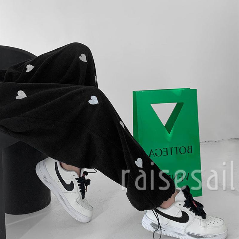 RS quần ống rộng In Họa Tiết Trái Tim Thời Trang Dành Cho Nữ | BigBuy360 - bigbuy360.vn