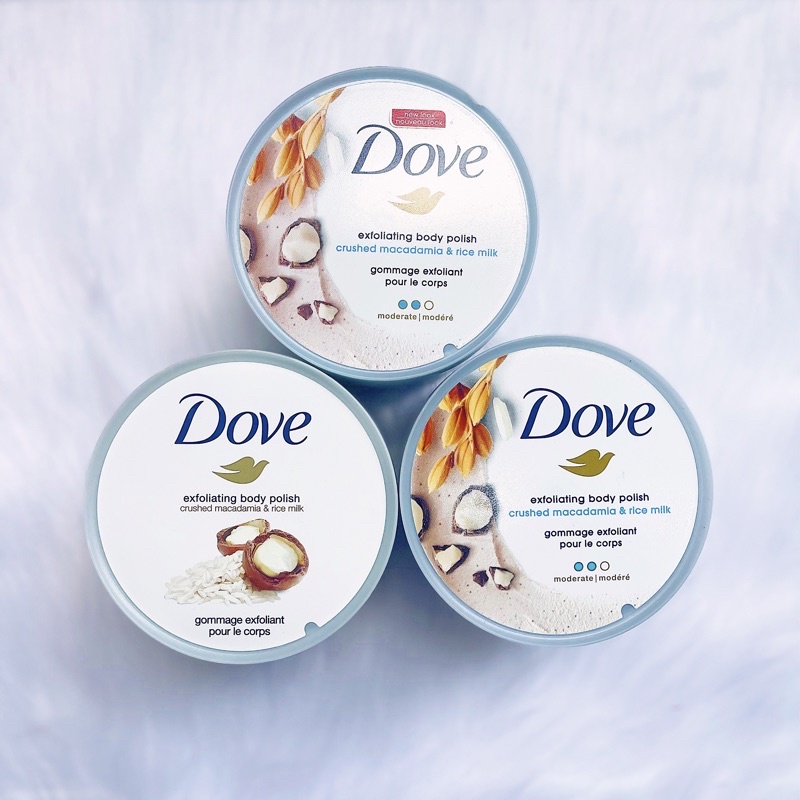 Tẩy da chết Dove, Tẩy tế bào chết body Dove 𝐄𝐗𝐅𝐎𝐋𝐈𝐀𝐓𝐈𝐍𝐆 𝐁𝐎𝐃𝐘 𝐏𝐎𝐋𝐈𝐒𝐇
