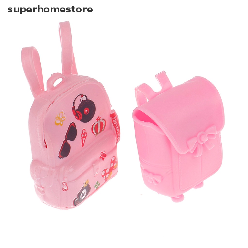 Superhomestore Túi Đi Học Bằng PVC Có Thể Tháo Rời Và Tháo Rời Cho Búp Bê Mầm Non UYI