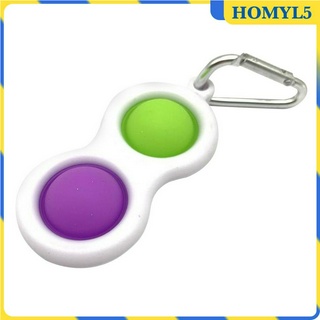 [Hoyl] Silicone Mềm Móc Khóa Đơn Giản Giảm Căng Thẳng Đồ Chơi Tay Đồ Chơi Cảm Giác Màu Xanh Dương