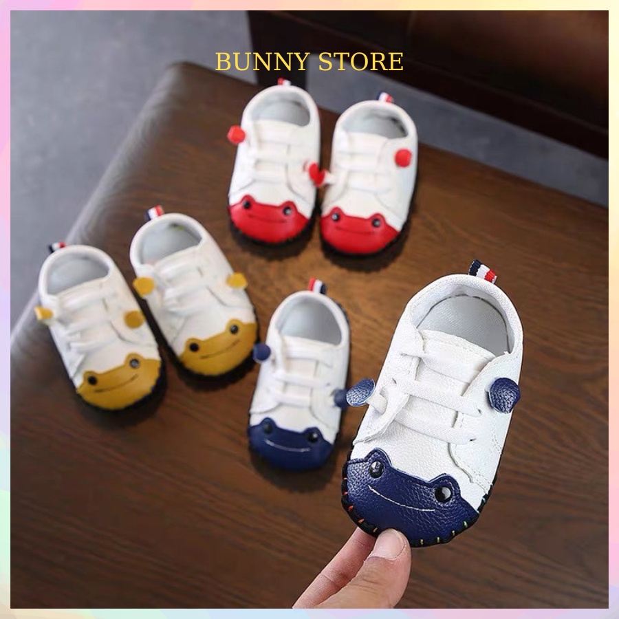 Giày tập đi cho bé trai da mềm Bunny Store, giày bé trai phù hợp cho bé sơ sinh từ 6 tháng đến 1 tuổi đế mềm GTD14