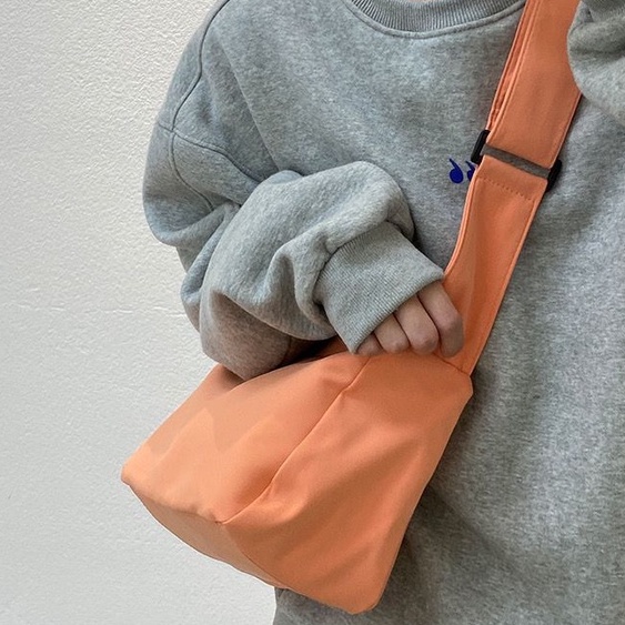 Túi Xách canvas Màu Trơn Đeo Vai Sức Chứa Lớn Đựng Điện Thoại Thời Trang Cho Nữ