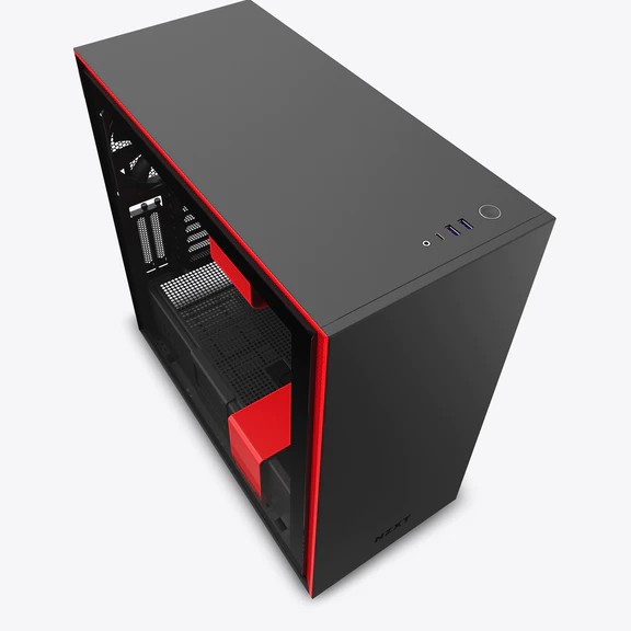 Vỏ Case Máy Tính NZXT H710i Màu Đen Đỏ