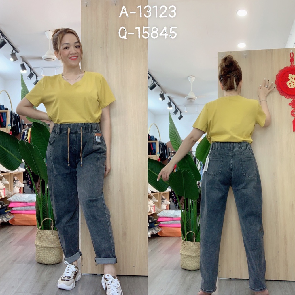 Quần Jean dài Bigsize lưng thun 15845