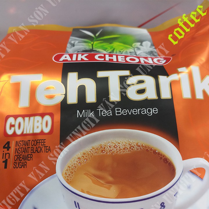 Trà sữa vị Cà phê Teh Tarik Coffee bịch 600g (15 gói nhỏ * 40g) Aik Cheong