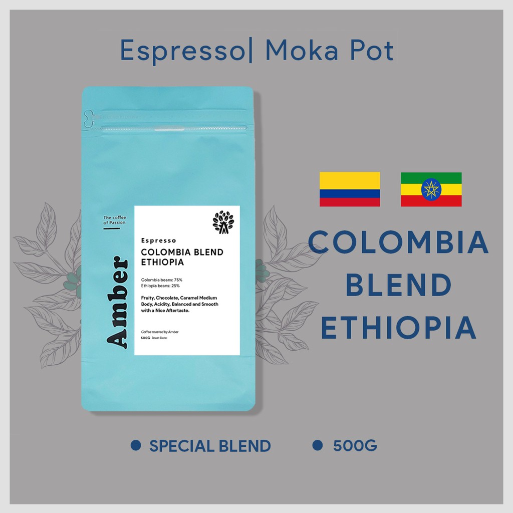 Cà Phê pha máy Espresso Colombia Blend Ethiopia