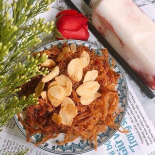 2kg Khô heo khô lợn cháy tỏi xé sợi loại ngon| KingFood - Thế Giới Đồ Ăn Vặt - Đồ Ăn Vặt Hà Nội