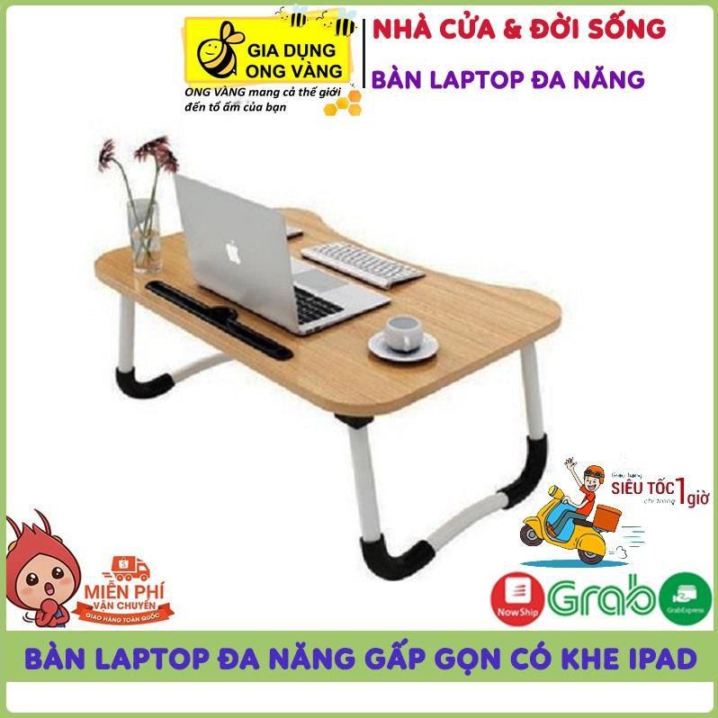 Bàn Để Laptop Đa Năng Gấp Gọn, Có Khe Để Ipad, Nhỏ Gọn Siêu Tiện Dụng, Giá Bán Bằng Giá Tại Xưởng ..