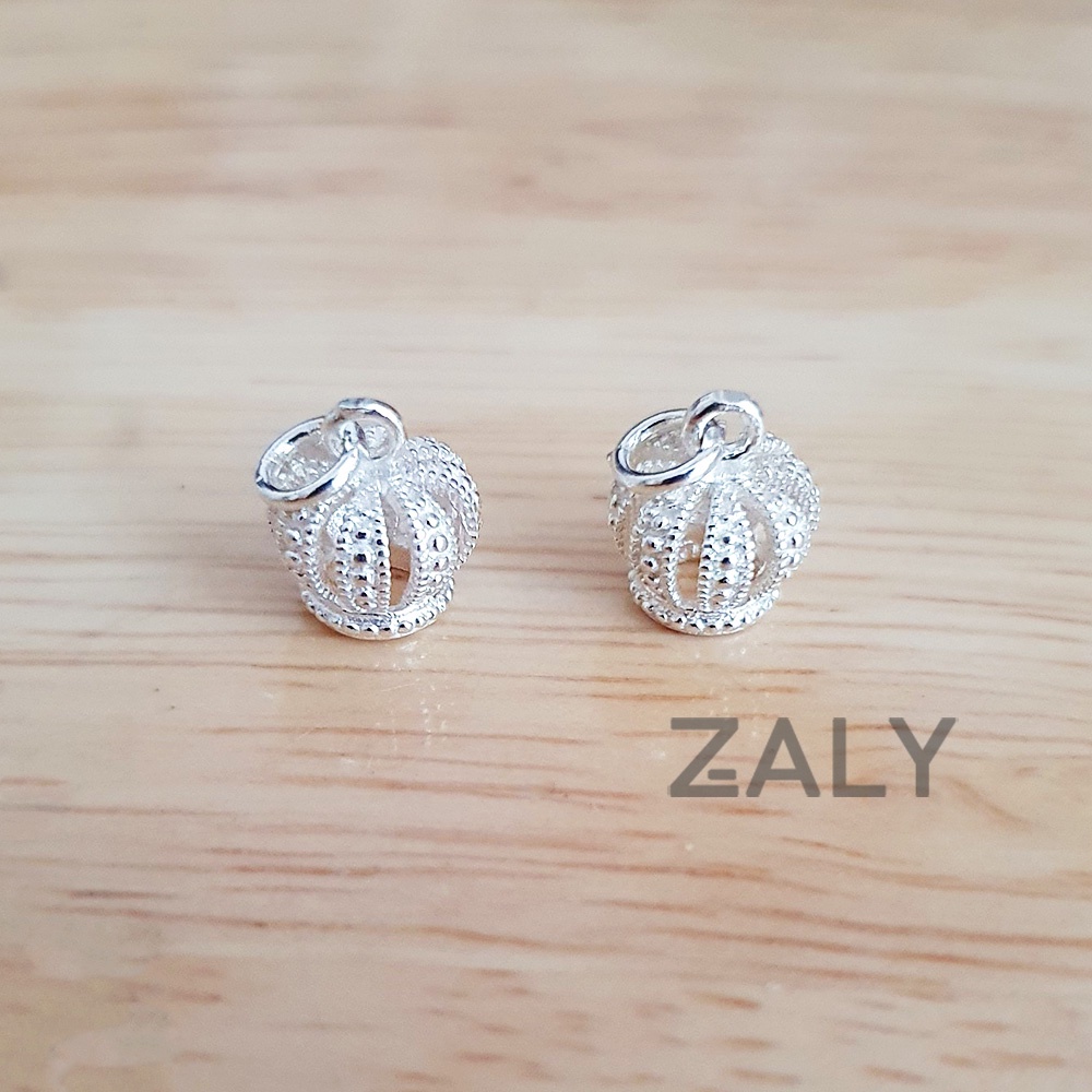 Charm bạc vượng miện treo Zaly - Bạc 925