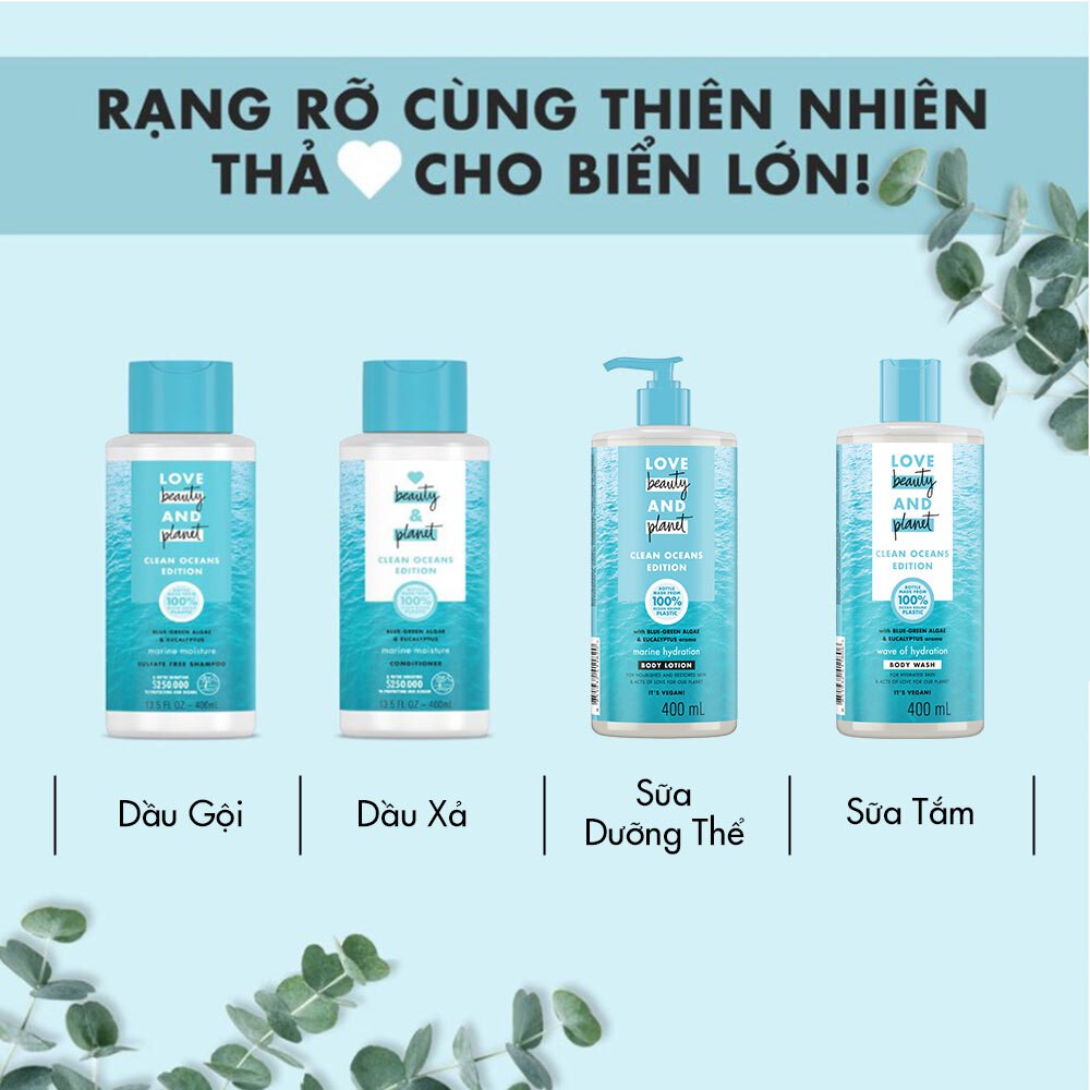 Sữa tắm Love Beauty and Planet Đại Dương cấp ẩm 400ml