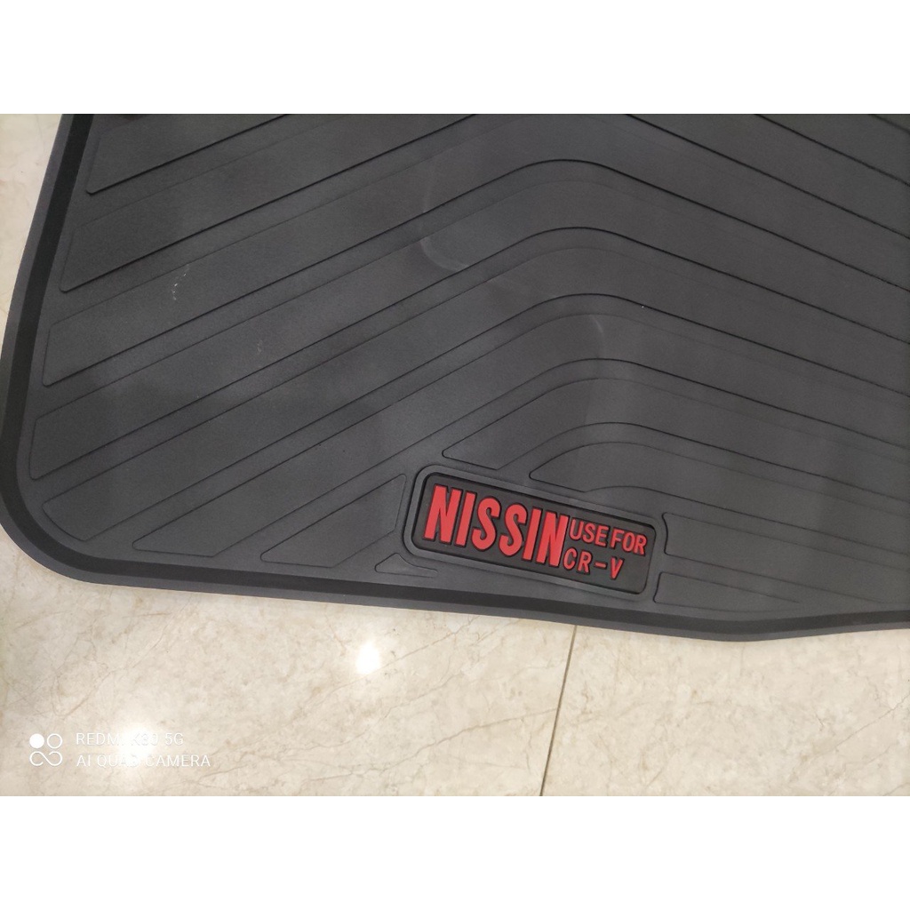 Thảm Lót Sàn Cao Su Xe Honda CR-V Màu Đen Hàng Cao Su Đúc Ko Mùi Chuẩn Form xe dễ dàng vệ sinh lau rửa