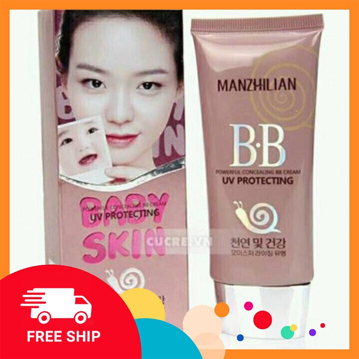 [FREESHIP_Hàng Auth] Kem nền bb cream baby skin ốc sên