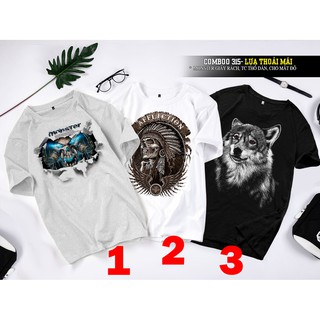 Áo thun Monster giấy rách, TC thổ dân, Chó mắt đỏ - Áo thun cho nam và nữ 315