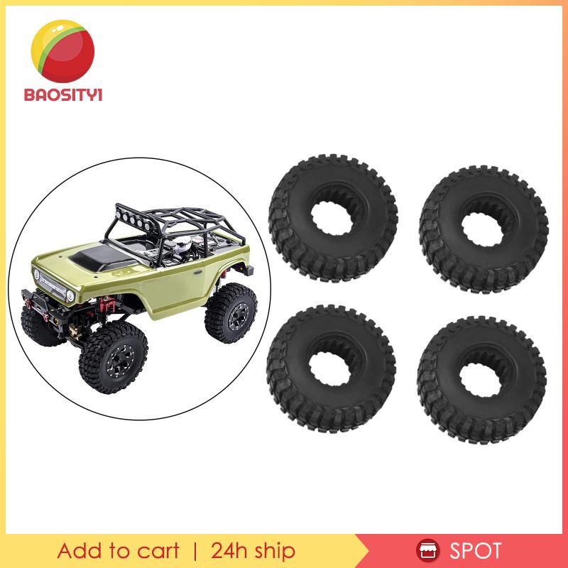 Set 4 Bánh Xe Cao Su Dành Cho Ô Tô Đồ Chơi Axial SCX24 1 / 24 RC