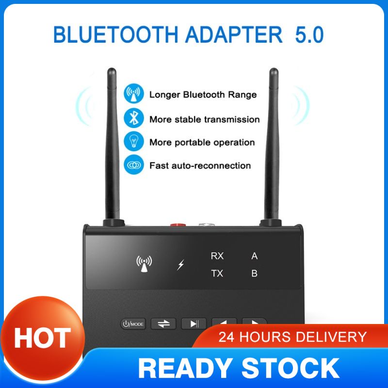 80M Bluetooth 5.0 Receiver APTX LL độ trễ Thấp Không Dây Bộ Chuyển Đổi Âm Thanh Jack AUX RCA từ 3.5mm cho PC TV Tai nghe>>> thủ môn