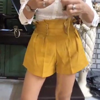 Quần vàng dây rút lưng bèo