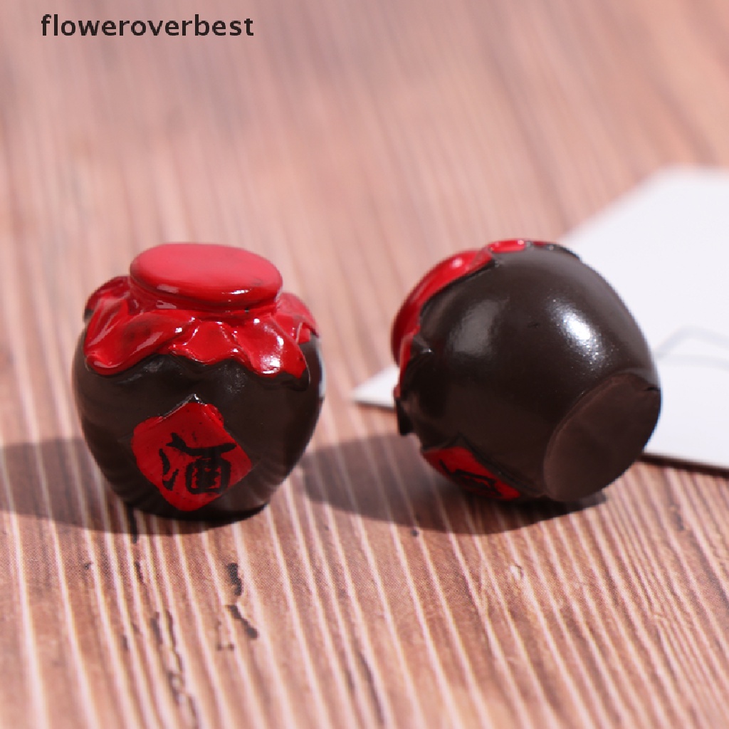 Bộ 3 mô hình chum rượu quý mini thích hợp cho nhà bếp búp bê tỉ lệ 1:12