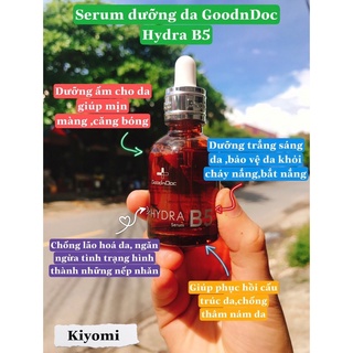 Tinh chất dưỡng ẩm, phục hồi và làm trắng da B5 GoodnDoc Hydra B5 Serum 30ml
