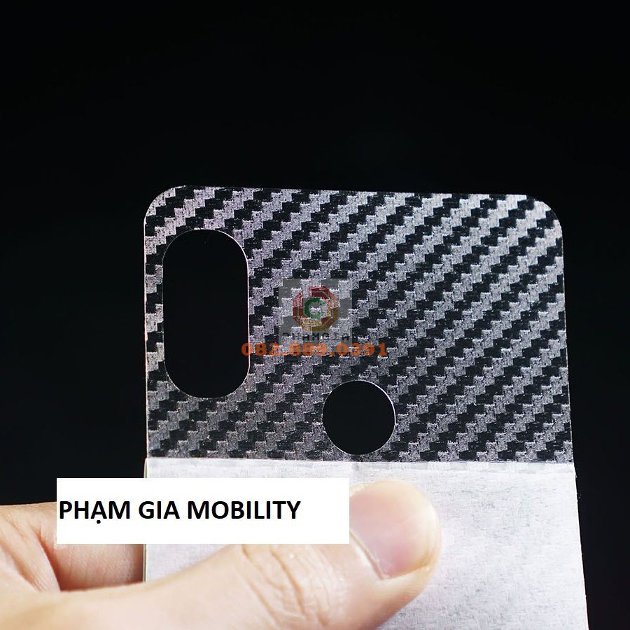 Miếng dán mặt lưng skin carbon Xiaomi Mi 6X