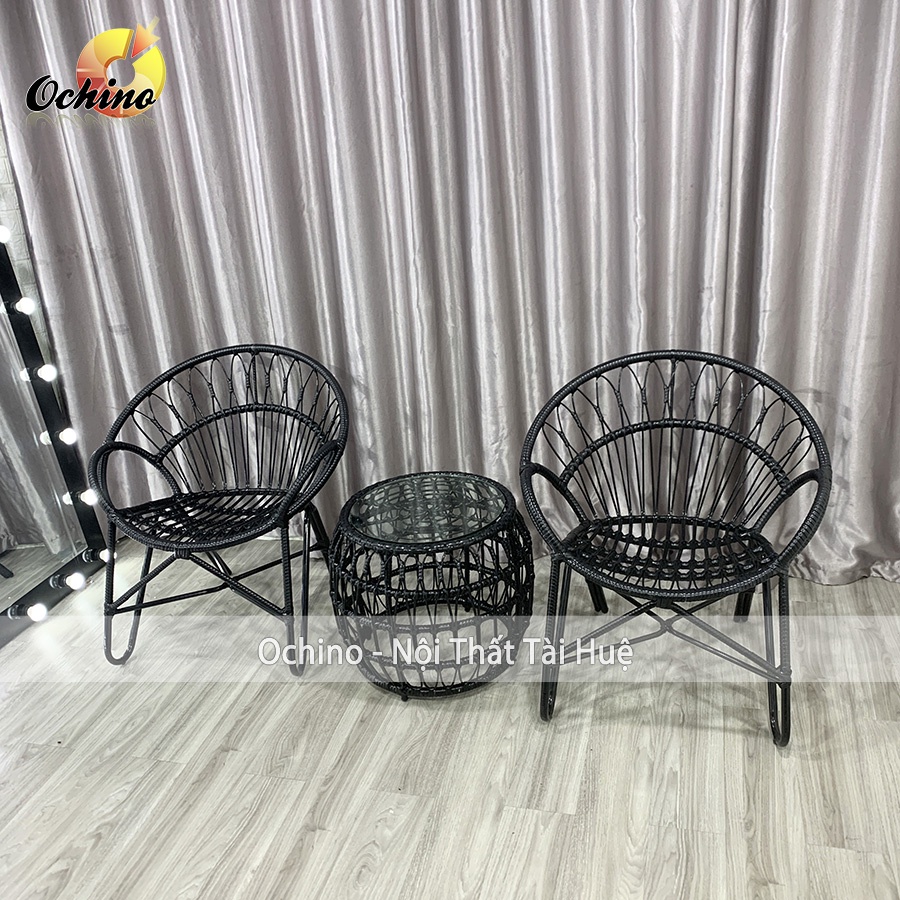 Bộ Bàn Ghế Ban Công Sân vườn Mẫu Song Mây Chất Liệu Nhựa Giả Mây Cao Cấp Và Khung Kim Loại (Ảnh Thật Và Video)