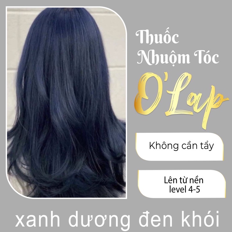 Thuốc nhuộm tóc xanh dương đen khói tại nhà giá rẻ chính hãng OLAP OL-45