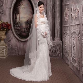 1 Cà Vạt Ren Trắng Dài 3M Cho Cô Dâu