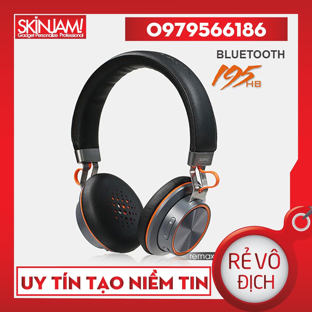 [Mã 267ELSALE hoàn 7% đơn 300K] Tai Nghe Chụp Tai Bluetooth Remax RB - 195HB