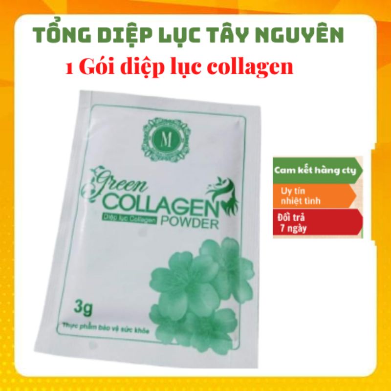 DIỆP LỤC COLLAGEN Detox giảm cân giữ dáng đẹp da và bổ sung vitamin chính hãng